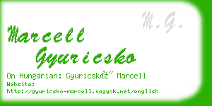 marcell gyuricsko business card